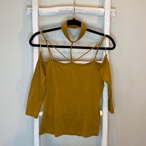 Forever 21 | Ambiance | mustard party top | size s | new with tags
